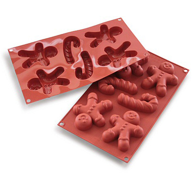 Sf106 Gingerbread Man Cake baking pan silicone - Silikomart