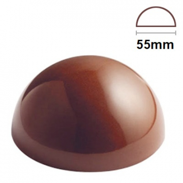 Pavoni 5.5 cm Half Sphere Polycarbonate Chocolate Mould