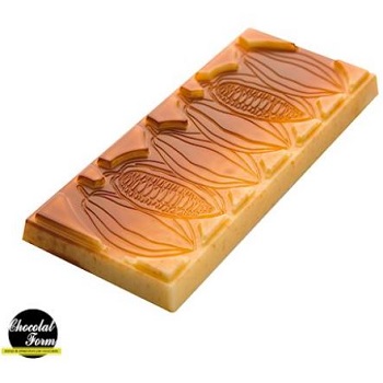 Chocolat Form 50g Cocoa Pod Pattern Bar Polycarbonate Chocolate Mould