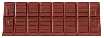 Cabrellon 85g Line Pattern Break Apart Bar Polycarbonate Chocolate Mould