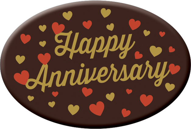 Happy Anniversary Plaques (Vegan) - Box of 60