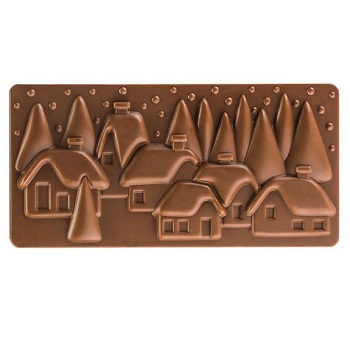 Pavoni Polycarbonate Christmas Xmas Night Chocolate Bar Mold by