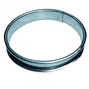 Mallard Ferriere Stainless Steel Tart Ring 16cm Dia x 2.1cm high (single)