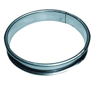 Mallard Ferriere Stainless Steel Tart Ring 24cm Dia x 2.1cm high (single)