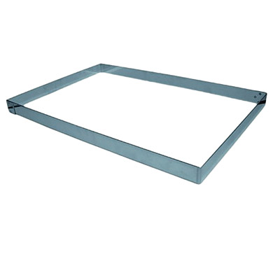 Mallard Ferriere Rectangular Stainless Steel Frame 57cm x 37cm x 3.5cm high (single)