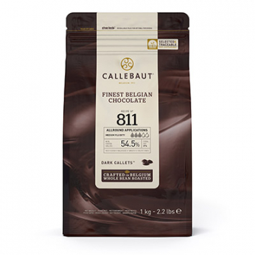 Callebaut 54.5% Dark Chocolate Couverture - 1kg - Callets