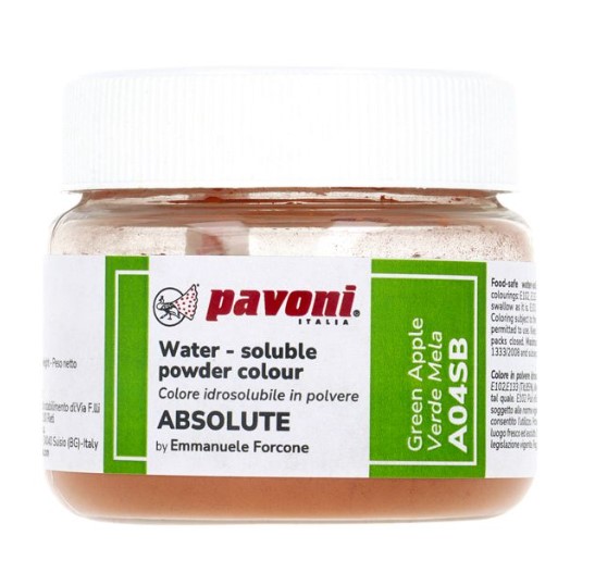 Pavoni Water Soluble Colouring Powder - Green Apple