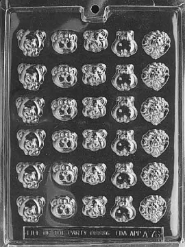 Animal Faces Chocolate Mould