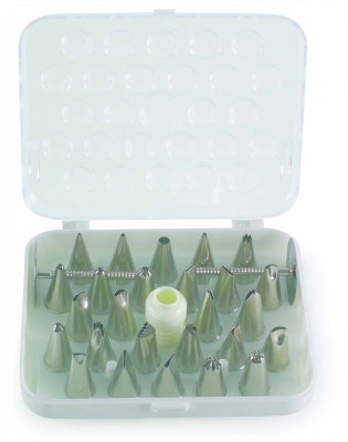 Martellato Stainless Steel Piping Nozzle Box - 26 pieces