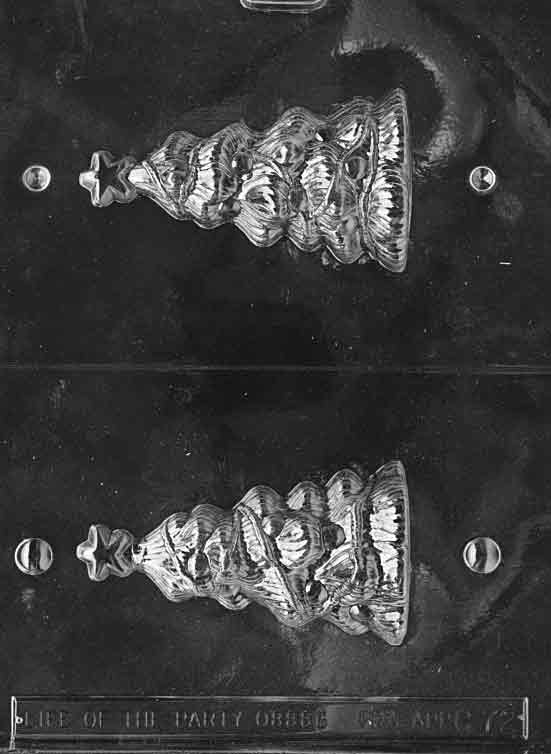 Two Part Christmas Tree Chocolate Mould