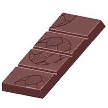 Chocolate World 57g Football Theme Bar Polycarbonate Chocolate Mould