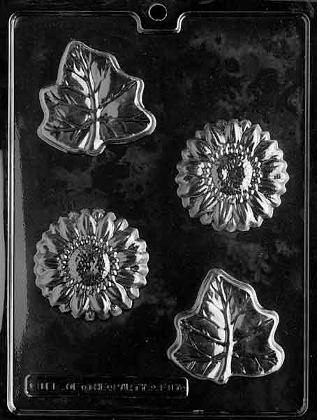 Flowers and Leaves Chocolate Mould