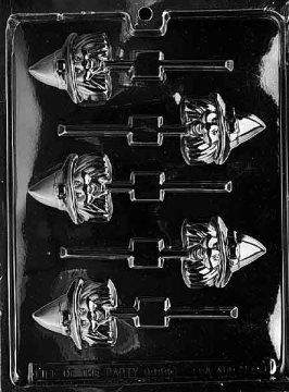 Witch Head Lollipop Chocolate Mould