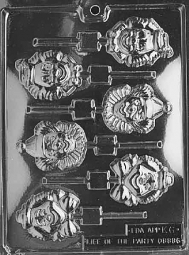 Clown Lollipop Chocolate Mould