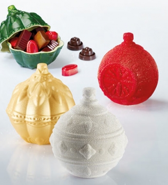 Pavoni Xmas Baubauls Thermoformed Chocolate Mould Kit