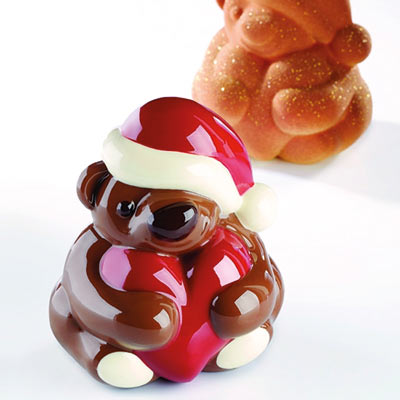 Pavoni Xmas Teddy Thermoformed Chocolate Mould Kit