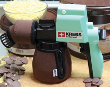 Kreb HotChoc Heated Spray Gun for Chocolate & Cocoa Butter