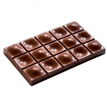 Martellato Low-High 80g Bar Polycarbonate Chocolate Mould