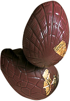 Cacao Barry 75 mm Plain Easter Egg Polycarbonate Chocolate Mould