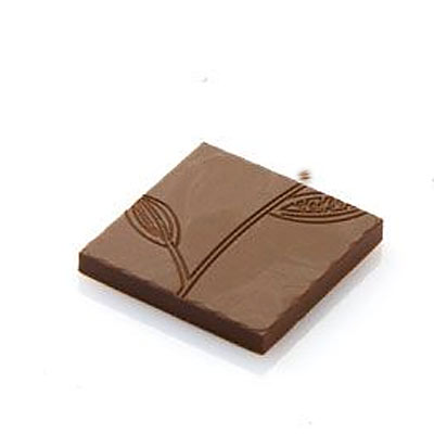 Chocolat Form 5 g Cocoa Leaf Pattern Tasting Bar Polycarbonate Chocolate Mould