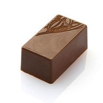 Chocolat Form Cocoa Leaf Pattern Rectangular Praline Polycarbonate Chocolate Mould