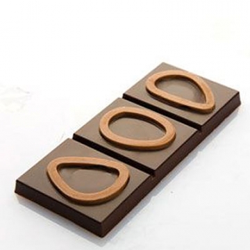 Chocolat Form 50g Cocoa Pod Outline Bar Polycarbonate Chocolate Mould