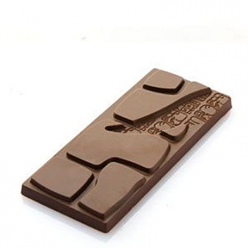 Chocolat Form 50g Carved Stone Pattern Bar Polycarbonate Chocolate Mould
