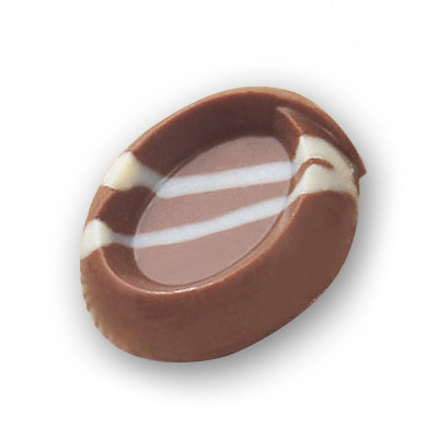 Martellato Oval Praline with Dish Centre Polycarbonate Chocolate Mould