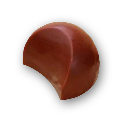 Martellato Crescent Half Sphere Praline Polycarbonate Chocolate Mould