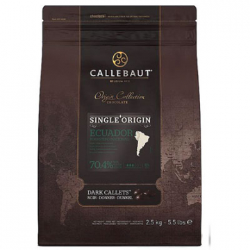 Callebaut Ecuador 72.4% Dark Chocolate Couverture - 2.5kg Bag