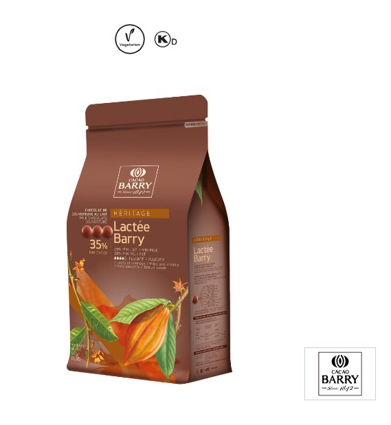 Cacao Barry Lactee Barry 35% Milk Chocolate Couverture - 5kg Bag