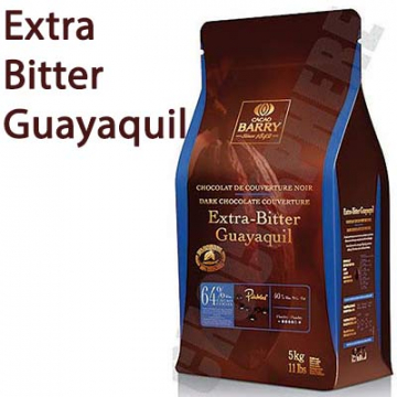 Cacao Barry Guyaquil 64% Extra Bitter Dark Chocolate Couverture - 5kg Bag