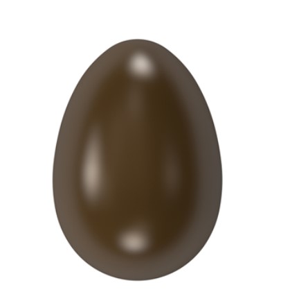 Implast 200mm Plain Easter Egg Polycarbonate Chocolate Mould