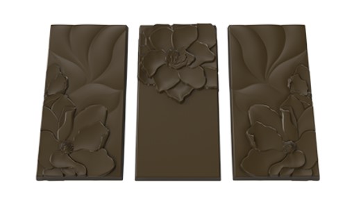 Implast 100g Flower Bar Polycarbonate Chocolate Mould