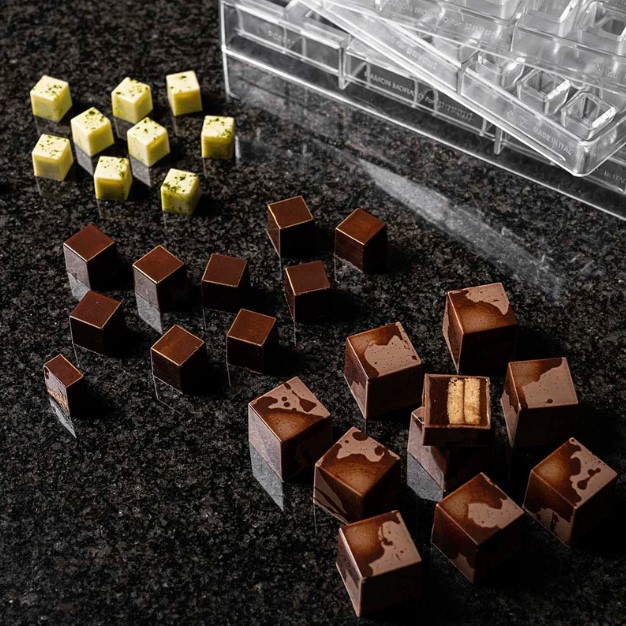 Pavoni Cubo Polycarbonate Chocolate Mould 25 ml