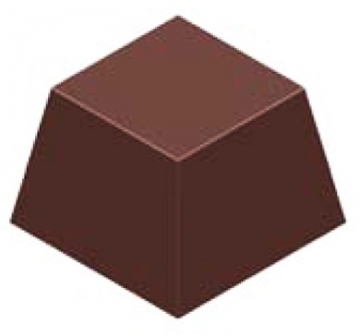 Chocolate World Plain Square Praline Polycarbonate Chocolate Mould