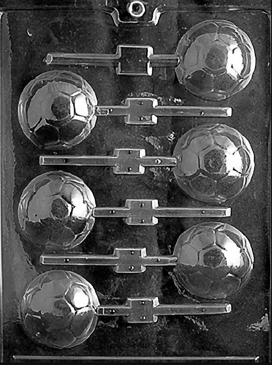 Home Chocolate Factory Football Lollipop Chocolate Mould