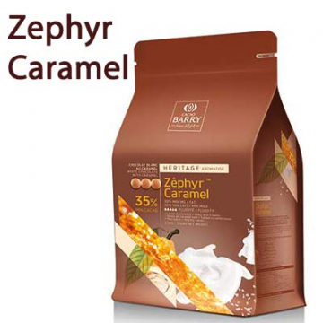 Cacao Barry Zephyr Caramel Chocolate Couverture - 2.5kg Bag